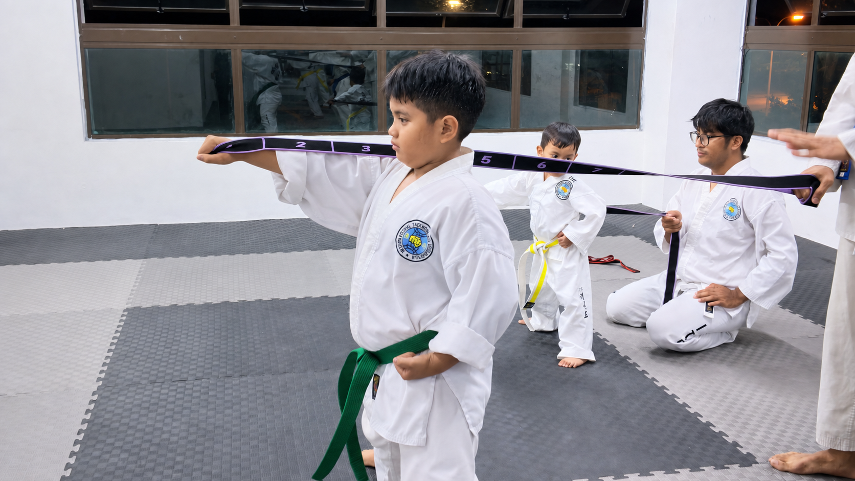 Young Nexus students developing technique during class